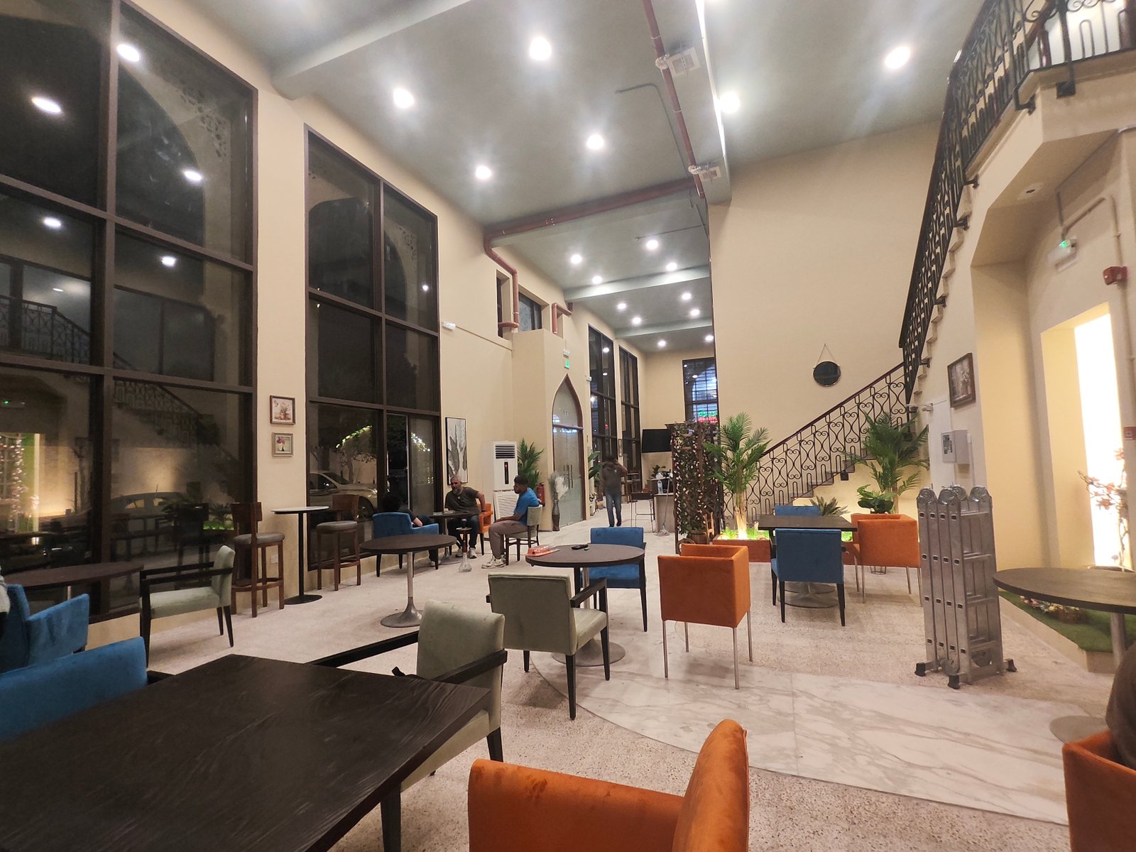Beit Ward shisha lounge and staircase
