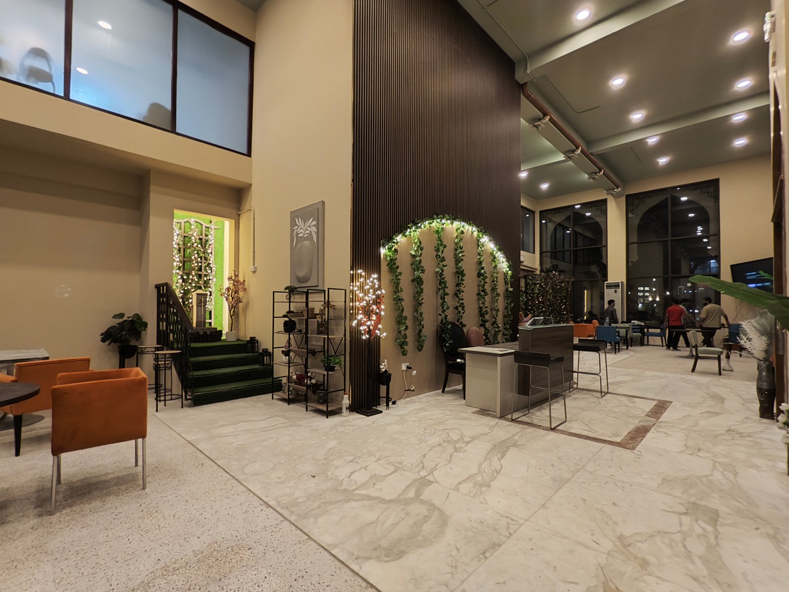 Beit Ward reception and floral corner